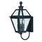 Vaxcel Nottingham 3 Light Black Empire Outdoor Wall Lantern Clear Glass T0079 - alternate 1